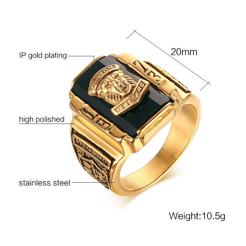 Golden Witch – Vintage 16mm Stainless Steel Metal Rings