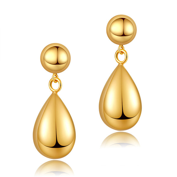 18K Gold-Plated Copper "Three Body"Drop Earrings