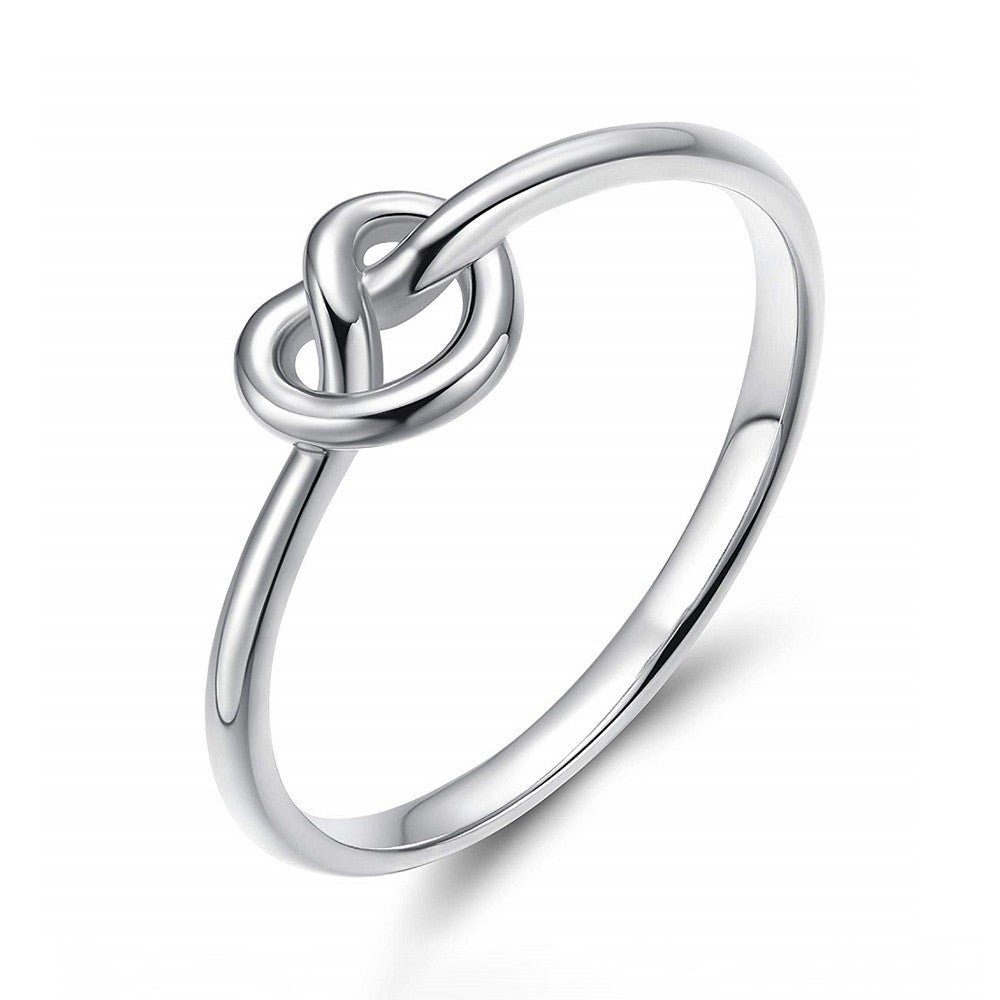 Simple Promise Rings Celtic Heart Knot Rings for Women – Findurings